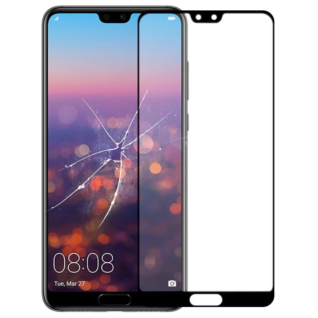 Huawei P20 Pro Front Glass Lens Replacement with OCA Adhesive