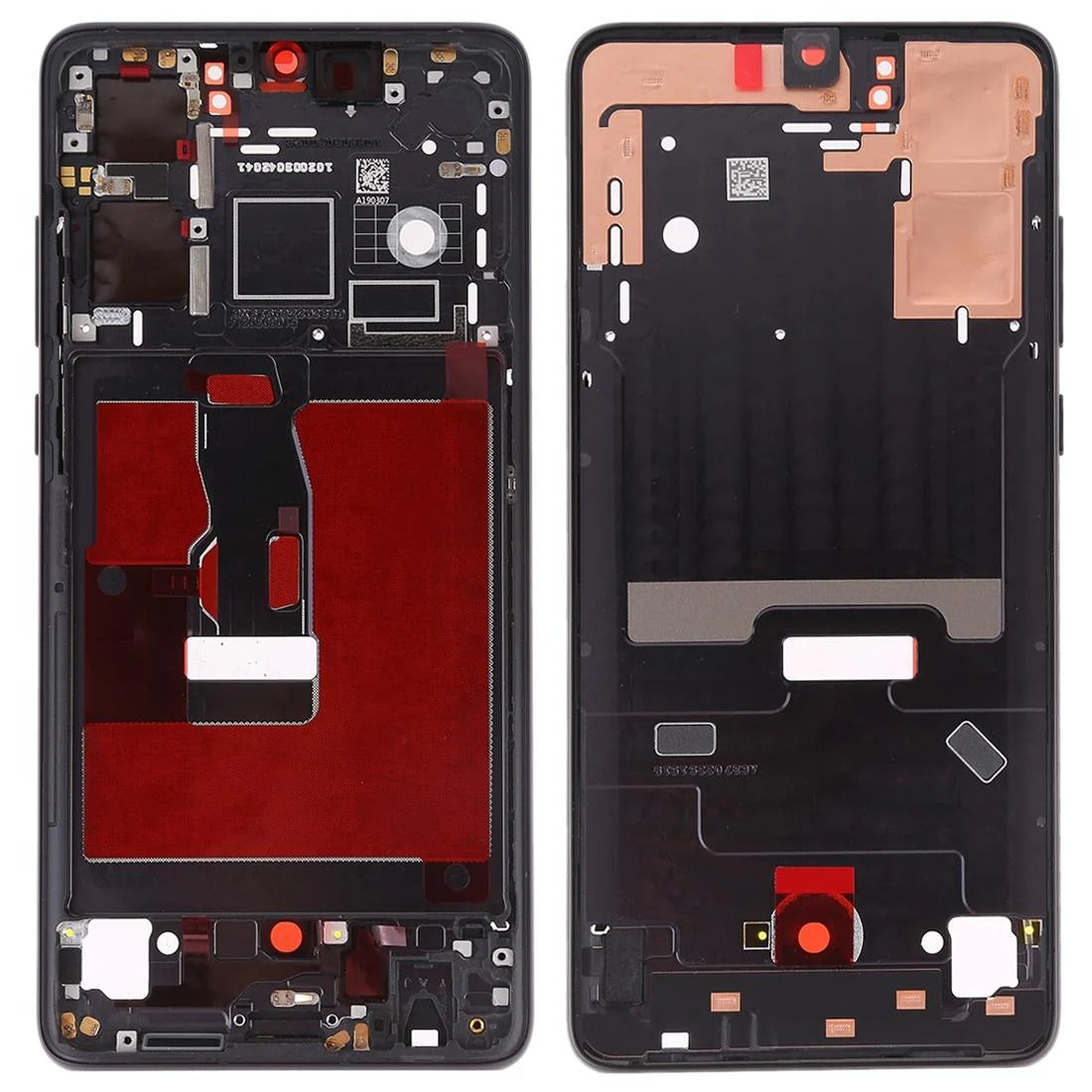 Huawei P30 Black Front Housing LCD Frame Bezel & Keys