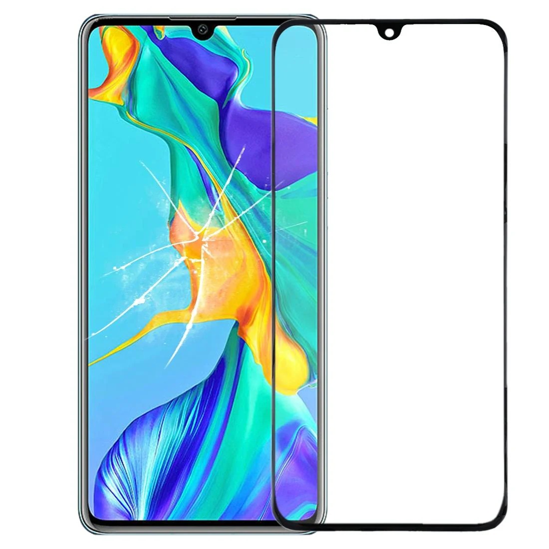 Huawei P30 Front Glass Lens Replacement with OCA Adhesive