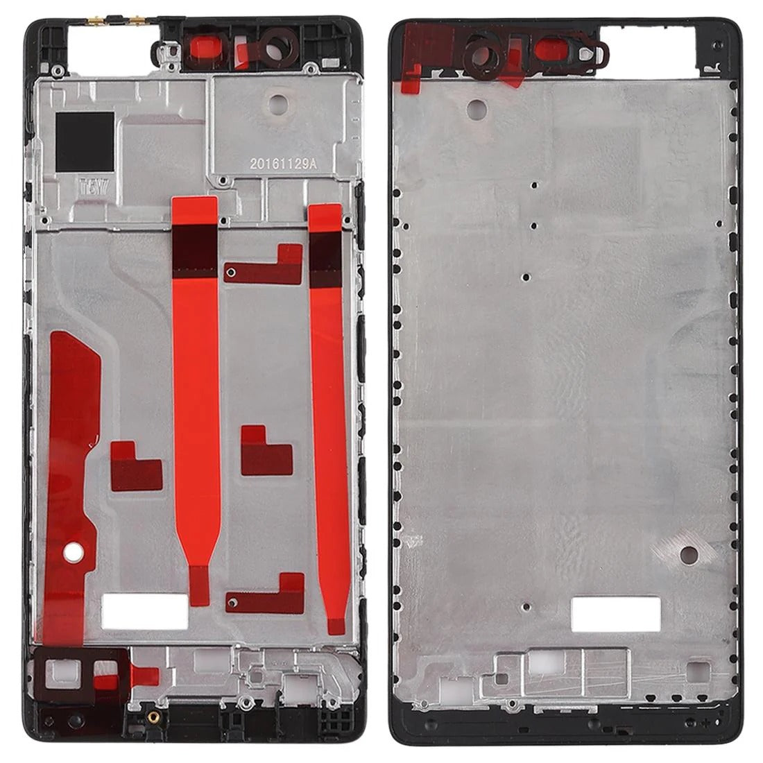 Huawei P9 Black Front Housing LCD Frame Bezel