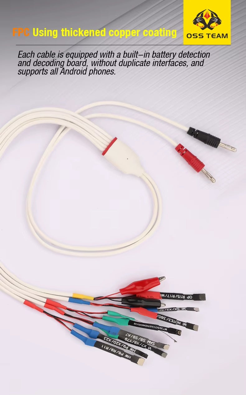 OSS W117 Battery Power Supply Boot Activation Test Cable for Android Series