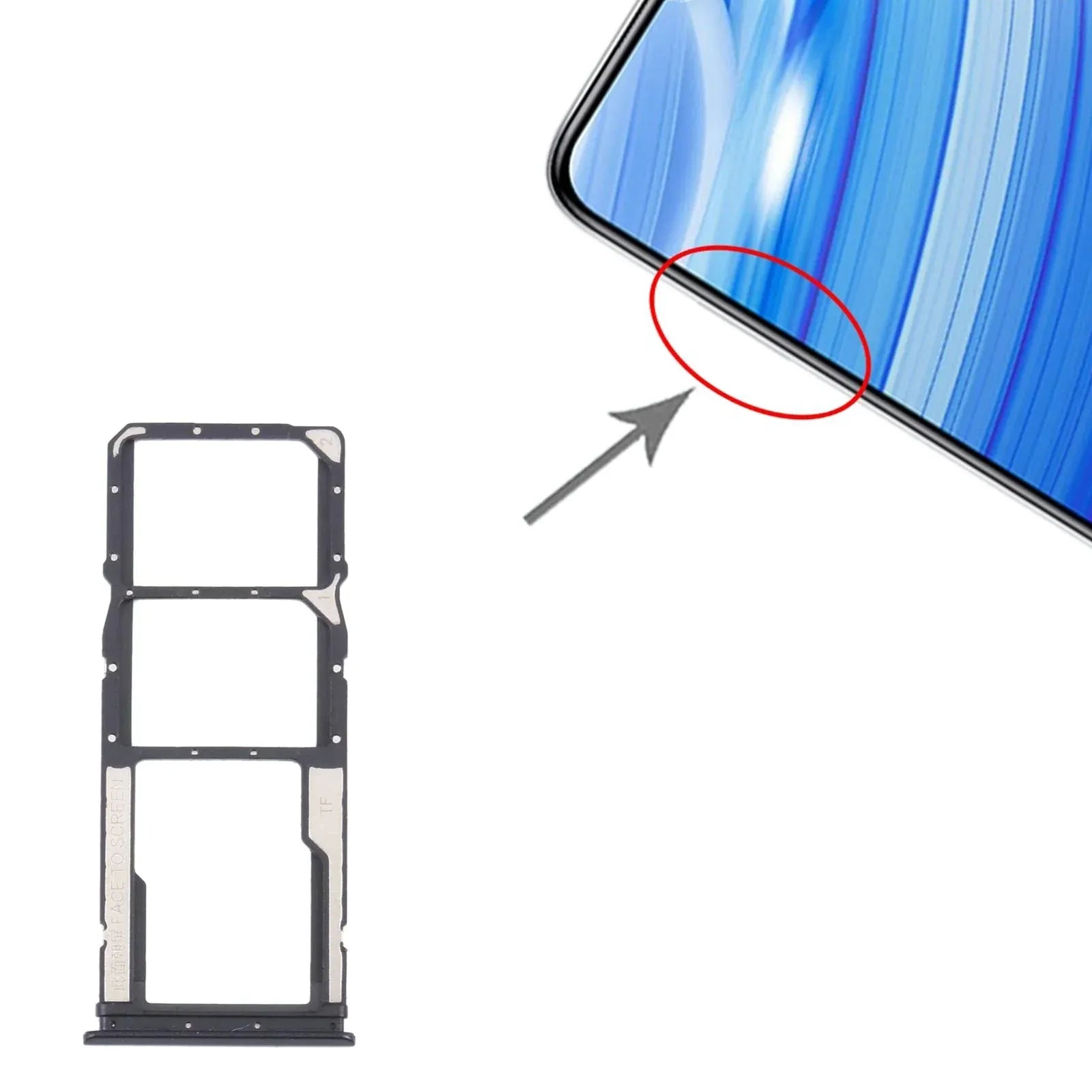 Xiaomi Redmi 9T/Note 9 4G SIM & SD Card Tray