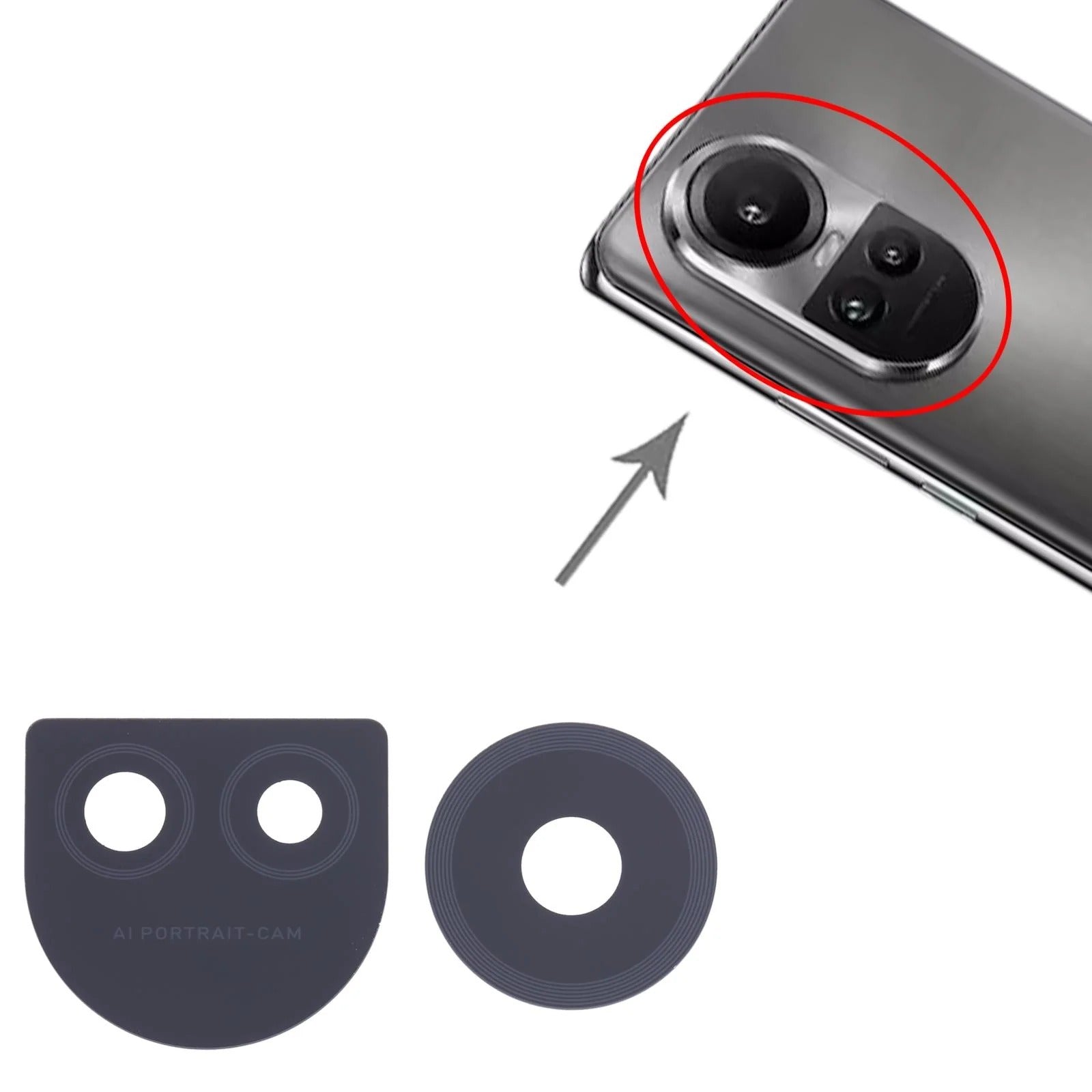 OPPO Reno 10 5G Back Camera Lens Replacement