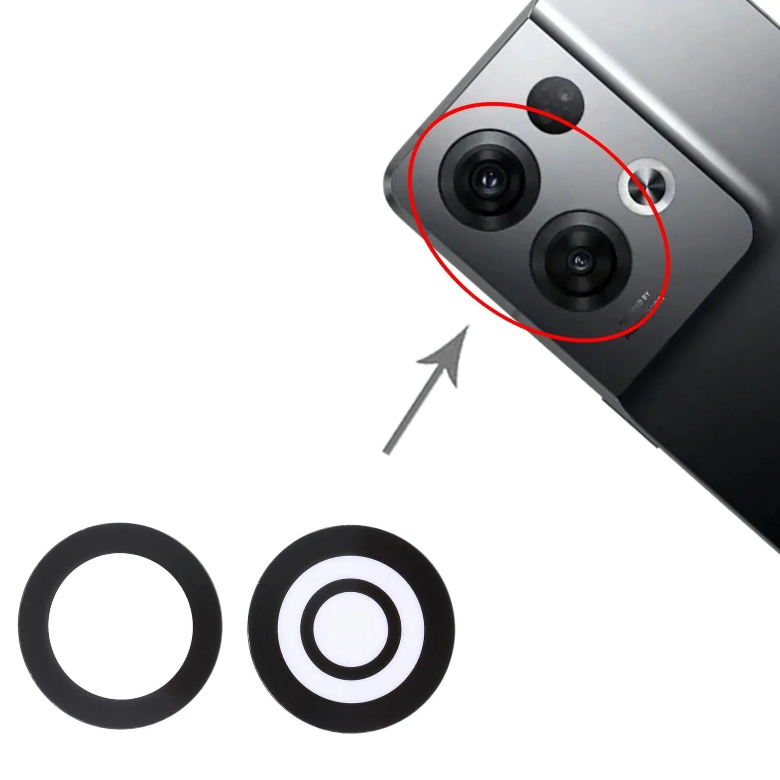 OPPO Reno8 Pro/Pro+ 5G Camera Lens Replacement