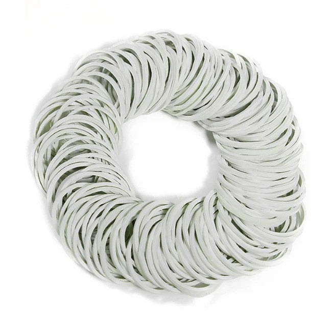 Yellow & White Rubber Bands Natural Elastic Bands Heavy Duty Strong Elastic Bands Thick 100g Rubber Band Stretchable Rubber Bands Assorted Sizes 20mm for Home School Office Money Bands