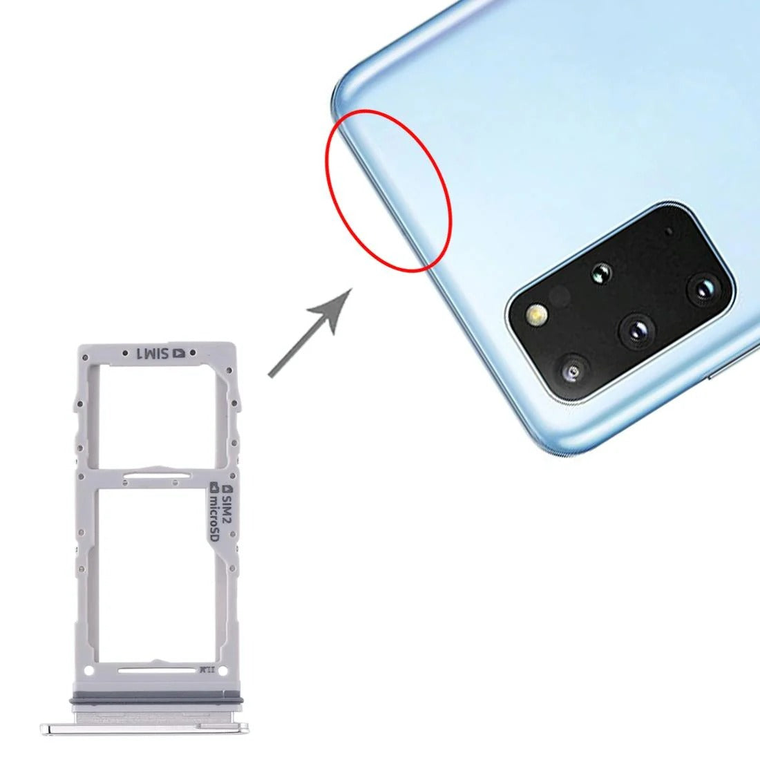 Samsung S20+/Ultra SIM & microSD Card Tray