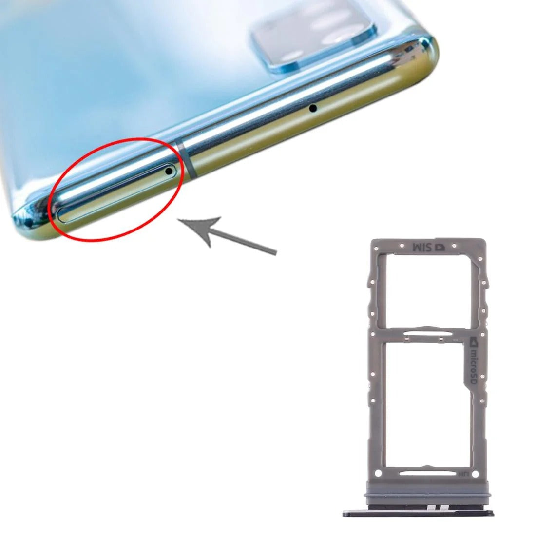 Samsung Galaxy S20 SIM & Micro SD Card Tray