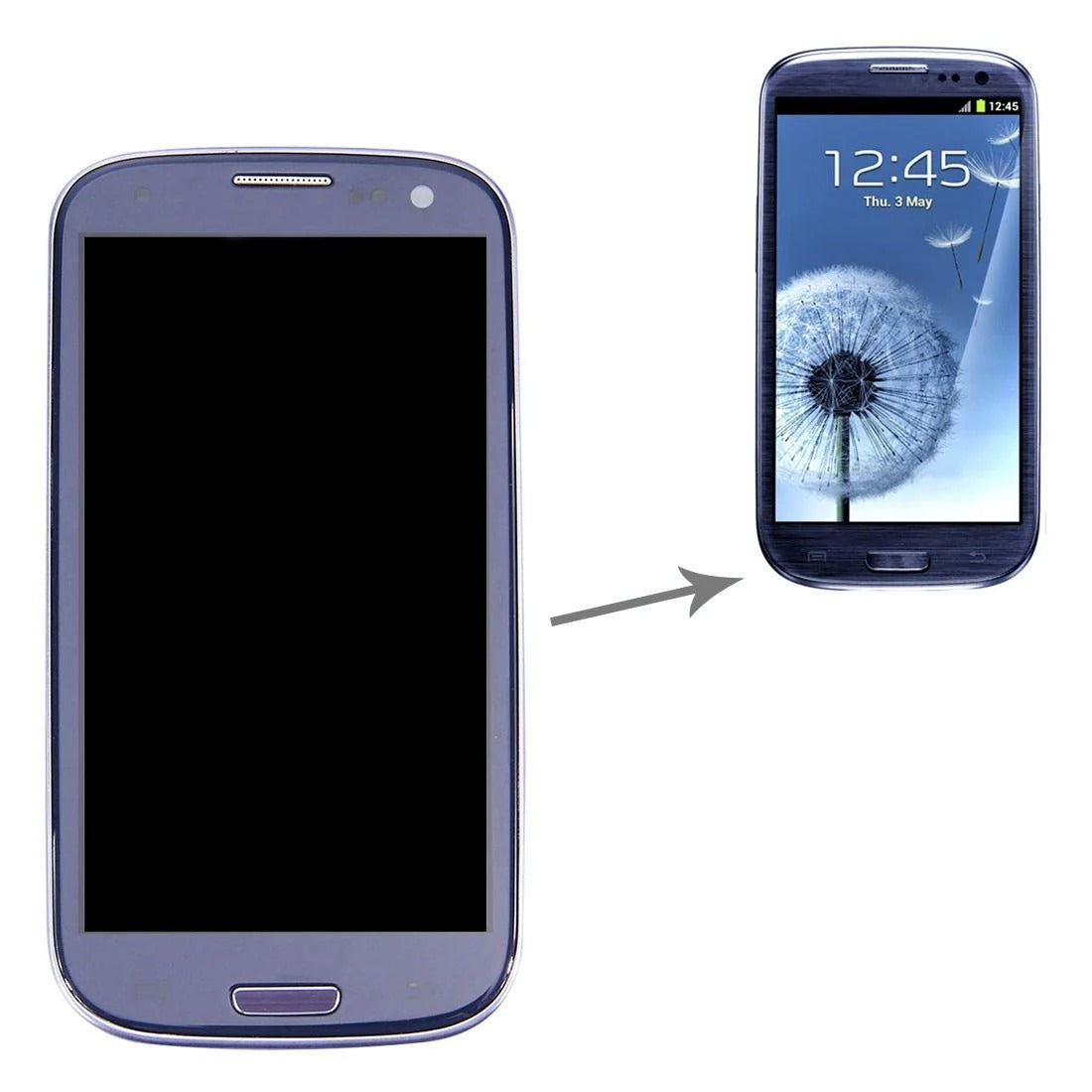 Samsung Galaxy S3 i9300 LCD & Touch Screen (Pebble Blue)