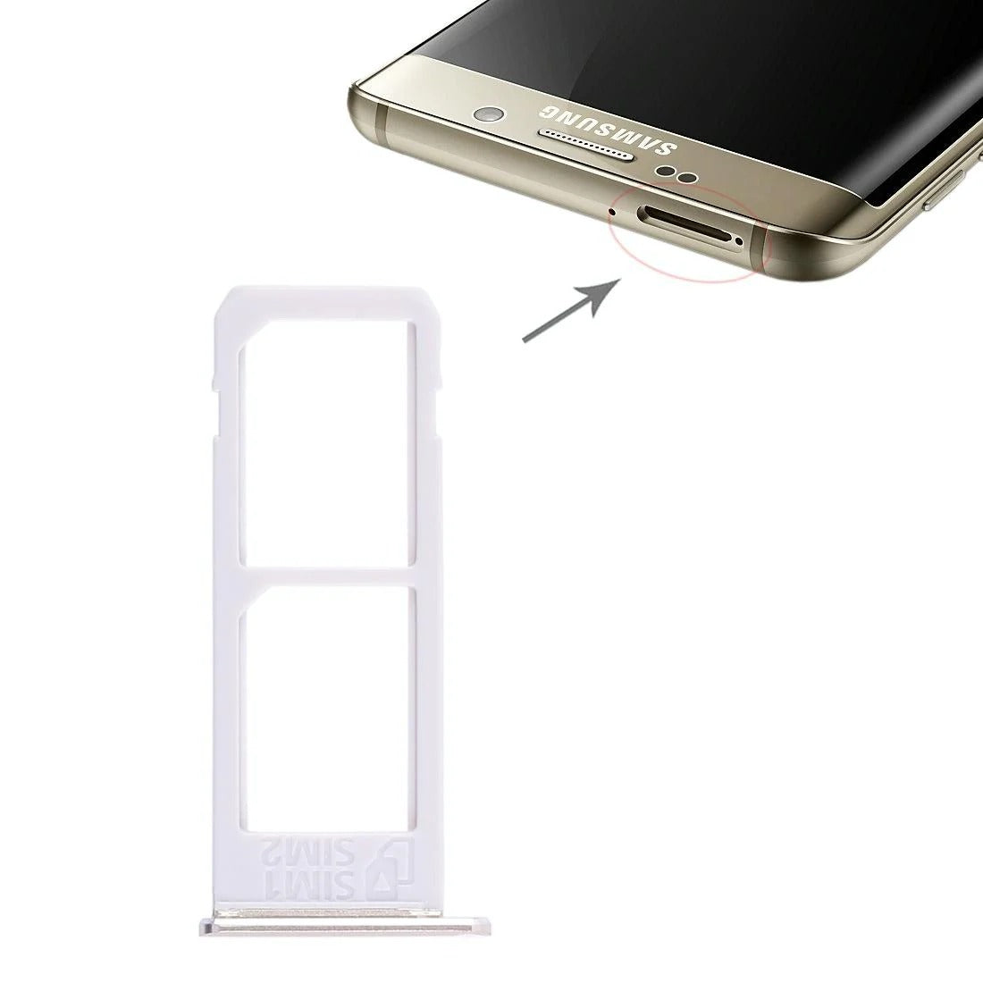 SAMSUNG Galaxy S6 Edge+ Dual SIM Tray