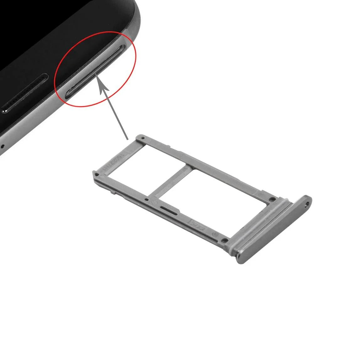 SAMSUNG Galaxy S7 SIM & SD Card Tray, Black