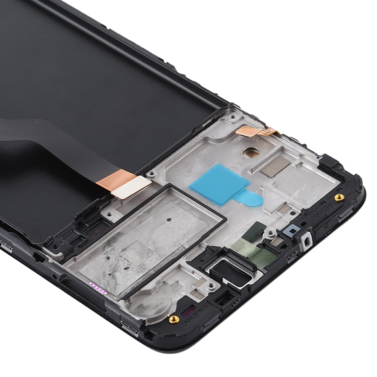 Copy LCD Screen for Samsung Galaxy A10 / SM-A105F (Single Card Version) Digitizer Full Assembly with Frame (Black)