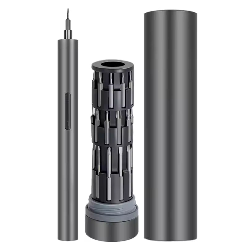Cylinder Electric Screwdriver 30-IN-1 Portable Lightweight Power Driver Elegance Repair Tools for Phone Toys Watch Appliances