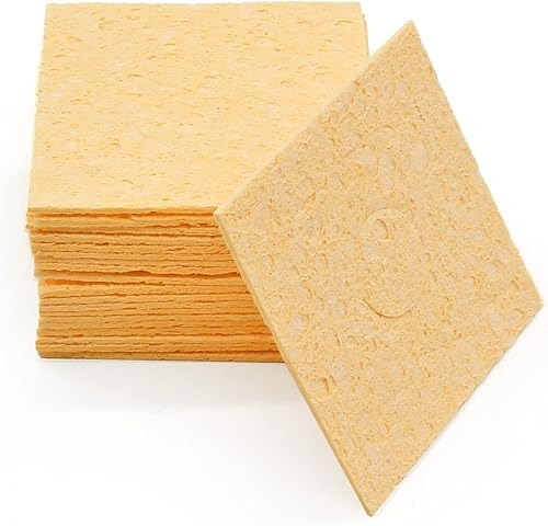 Soldering Iron Tin Remover Cleaning Cotton Wood Pulp Sponge