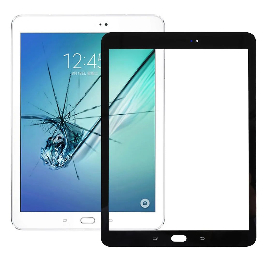 Screen Outer Lens for Galaxy Tab T815 S2 9.7 Black