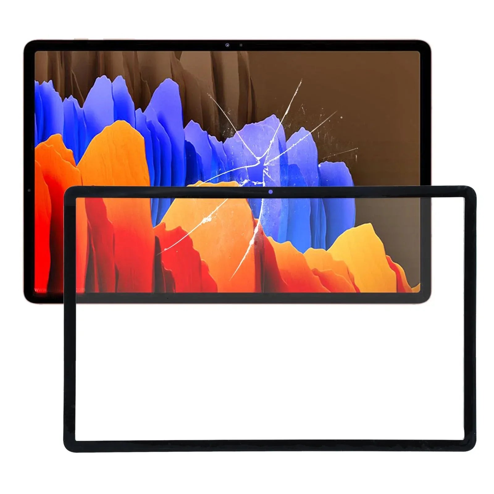 Samsung Galaxy Tab S7+ SM-T970 Front Glass Lens Replacement