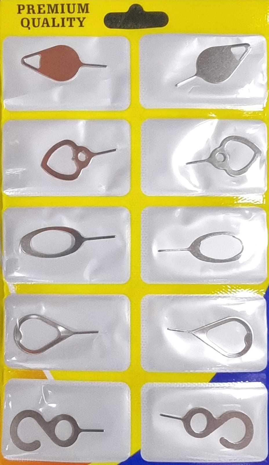 Universal Pack of 10 SIM Card Disassembly Metal Eject Sim Card Tray Open Pin Needle Key Tool