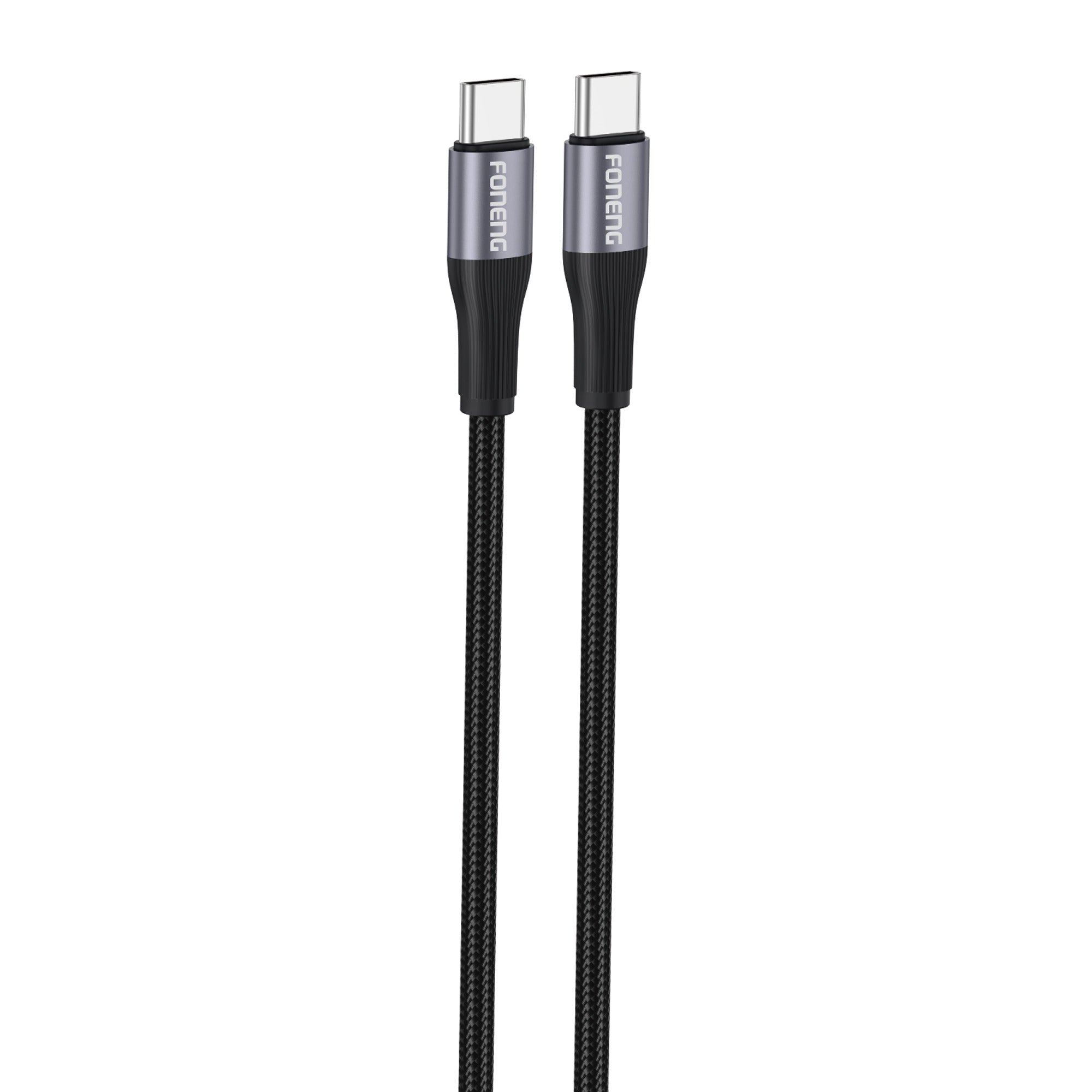 Foneng X112 Braided Ultra Fast Quick Charging Cable Type-C To Type-C 60W, 1m