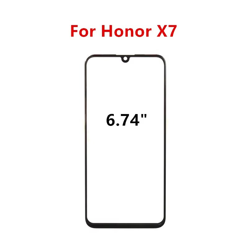 HONOR X7 Front Glass Lens Replacement with OCA Adhesive