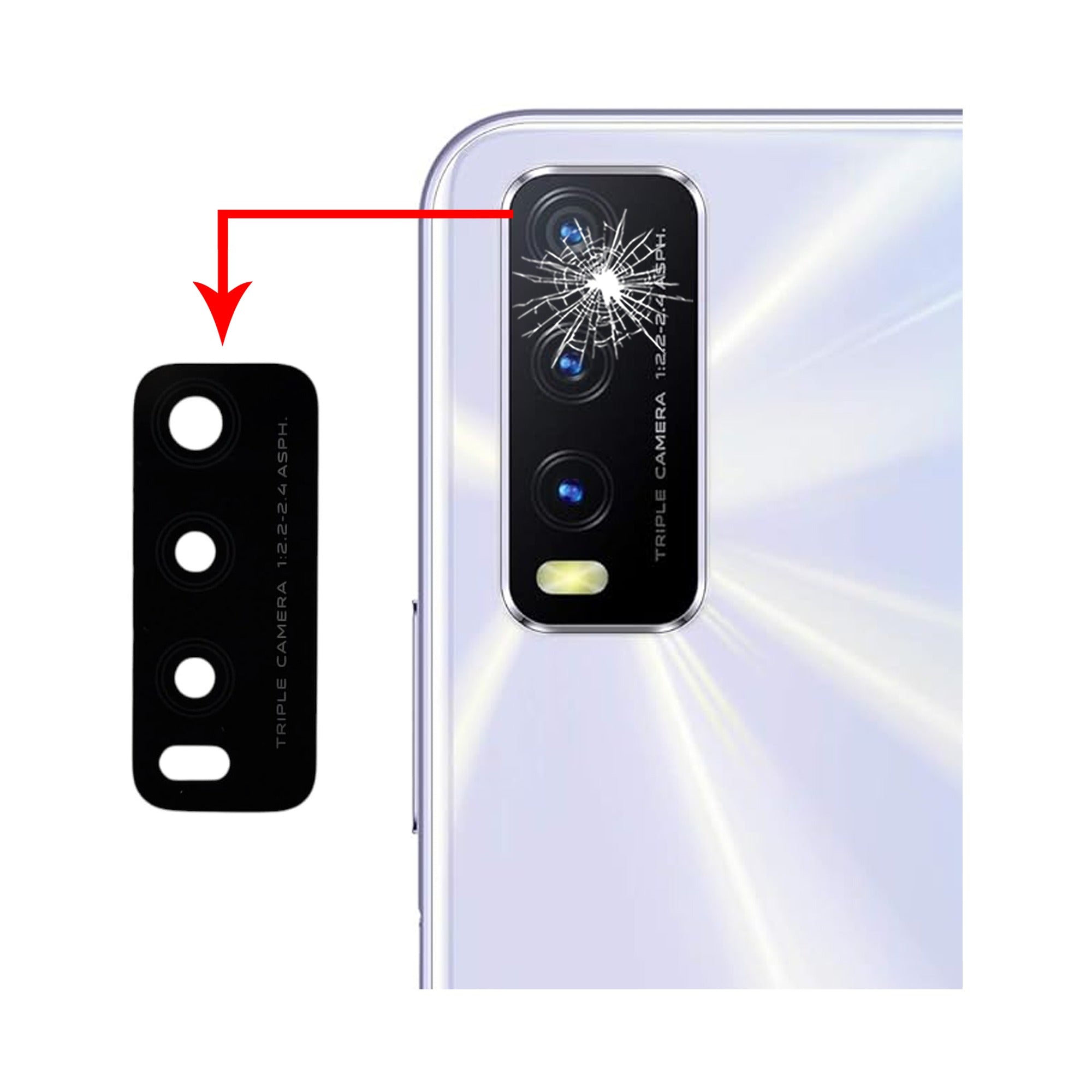 Vivo Y20  Back Camera Lens