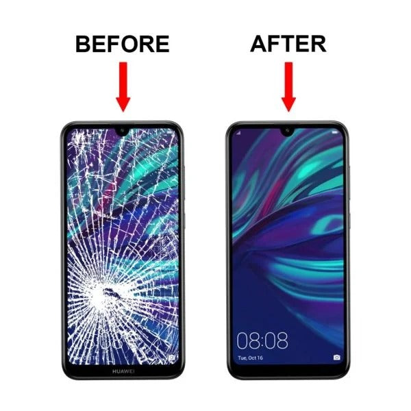 Huawei Y6P Front Glass Lens Replacement with OCA Adhesive
