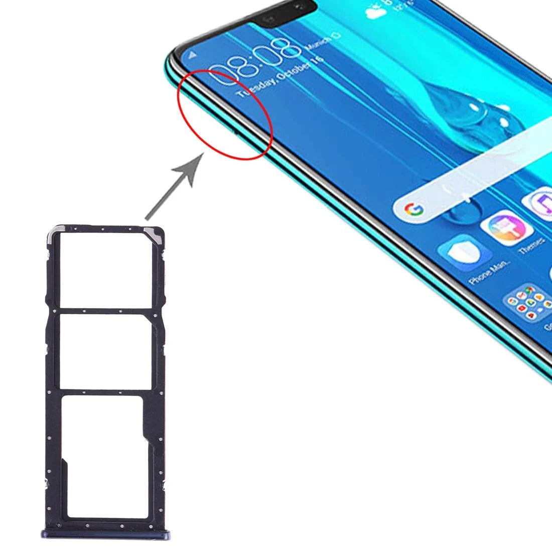 Huawei Y9 (2019) SIM & Micro SD Card Tray