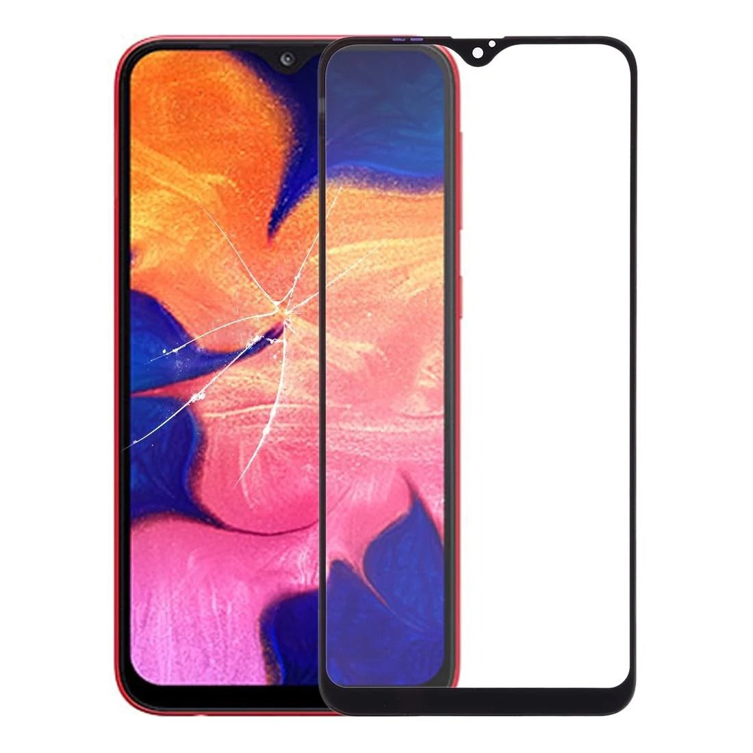 Samsung Galaxy A10 Front Glass Lens with OCA Adhesive