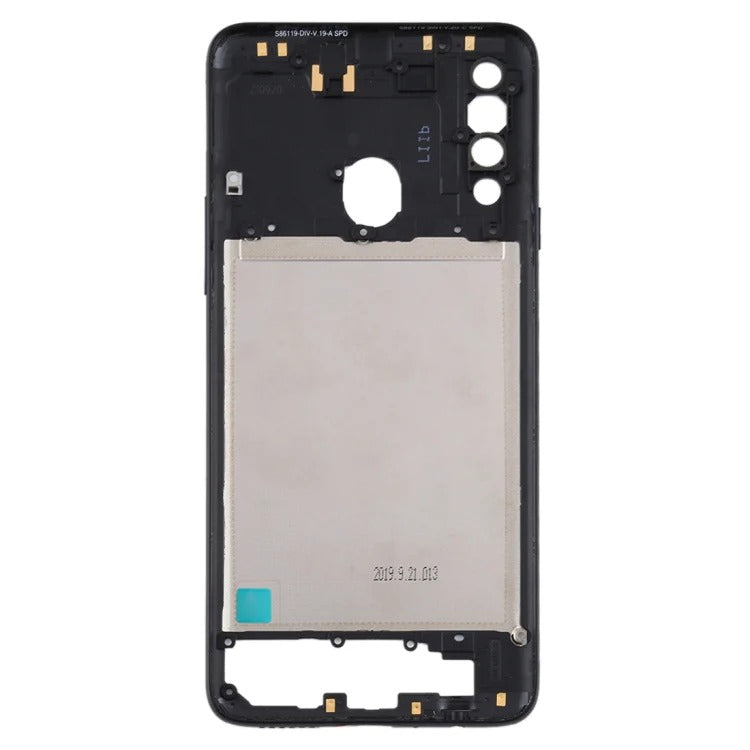 Samsung Galaxy A20s Black Middle Frame Bezel