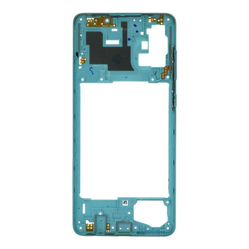 Samsung Galaxy A71 Middle Frame Bezel - Blue