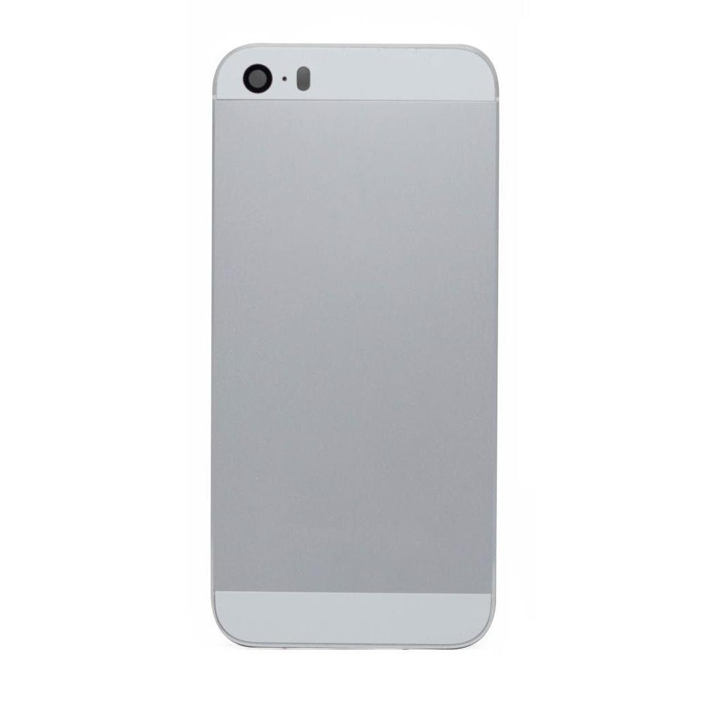 Back Housing Cover with SIM Card Tray & Side Keys & Camera Lens for iPhone 5s (Silver)
