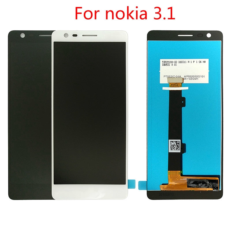 TFT In-Cell Copy LCD Screen For Nokia 3.1 Digitizer With Assembly White