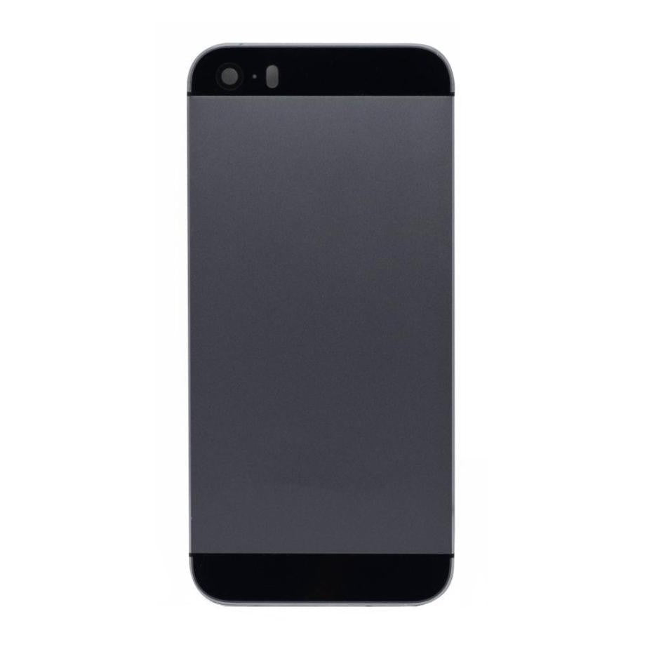 Back Housing Cover with SIM Card Tray & Side Keys & Camera Lens for iPhone 5s (Black)