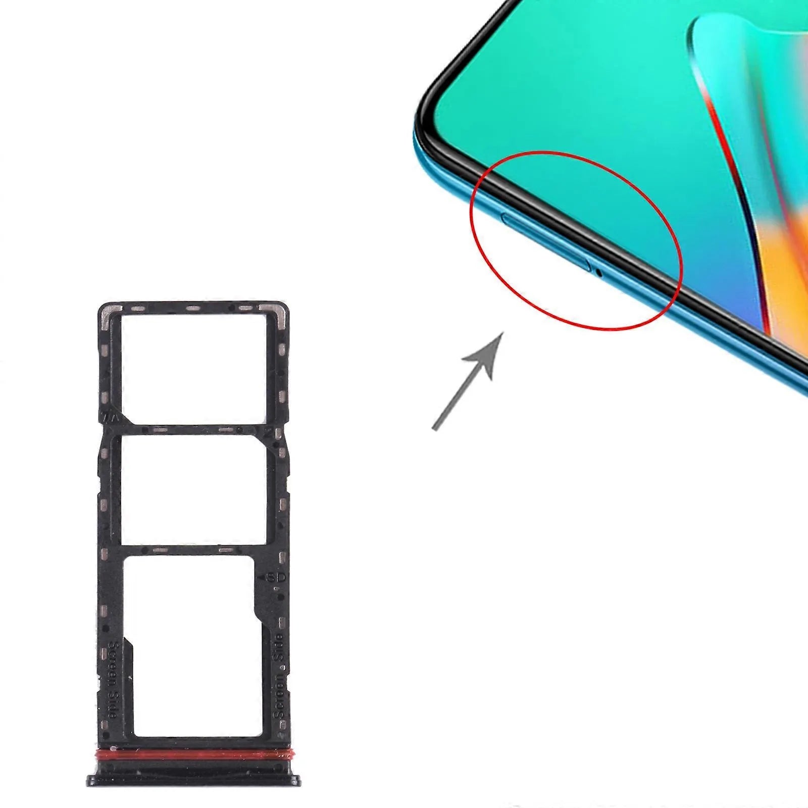 infinix Hot 10 Play / Smart 5 X688C X688B SIM Card Tray + SIM