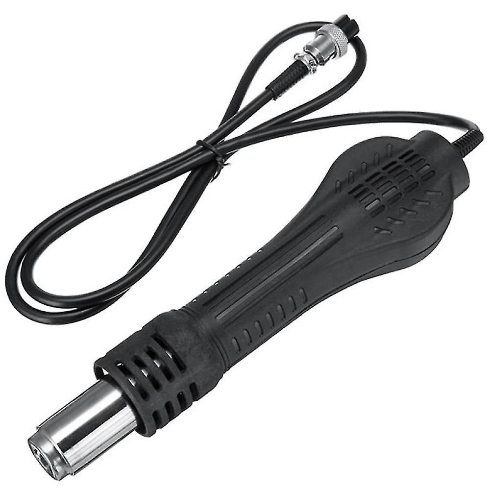 Professional Replacement Pipe Hot Air Soldering Tool, Black, Portable Heat Gun with Replacement Pipe for Desoldering, Metal Female Connector