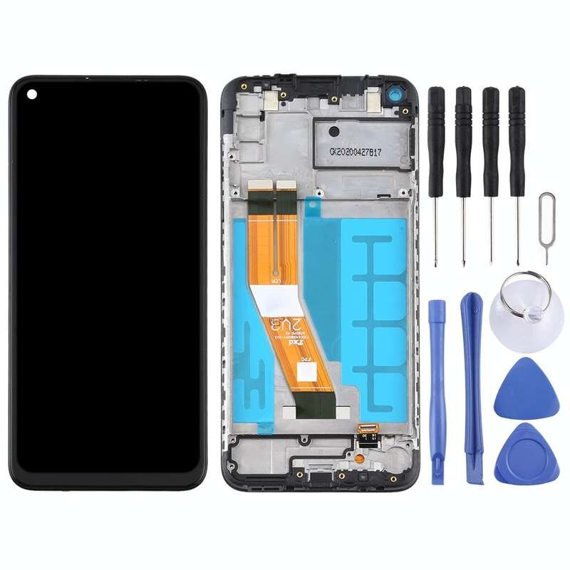Copy LCD Screen for Samsung Galaxy A11 Digitizer Full Assembly with Frame (Black)