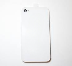 Back Battery Cover Glass Panel for Apple iPhone 4 (White)