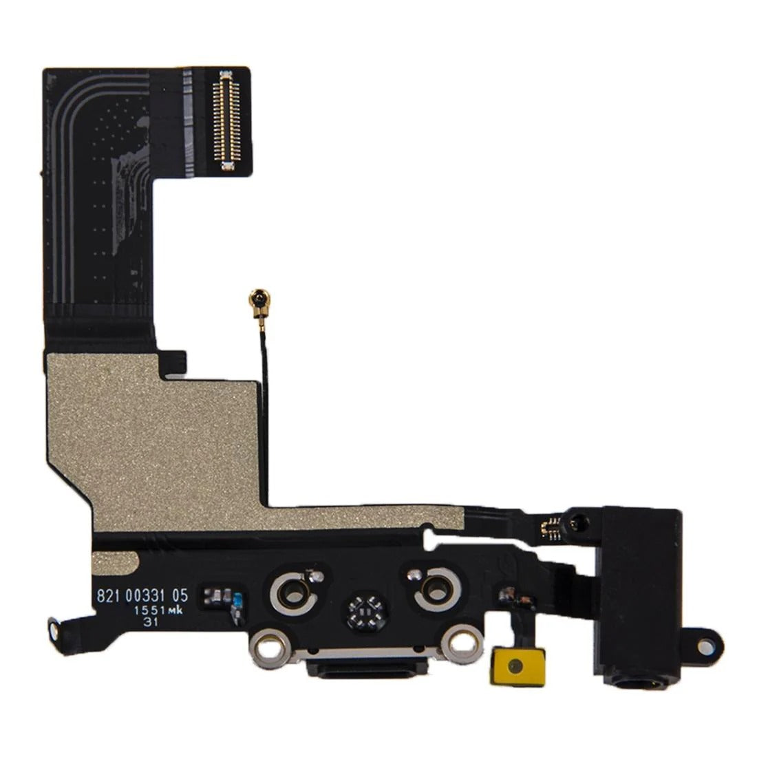 iPhone 5c Black Charging Port & Headphone Jack Flex Cable