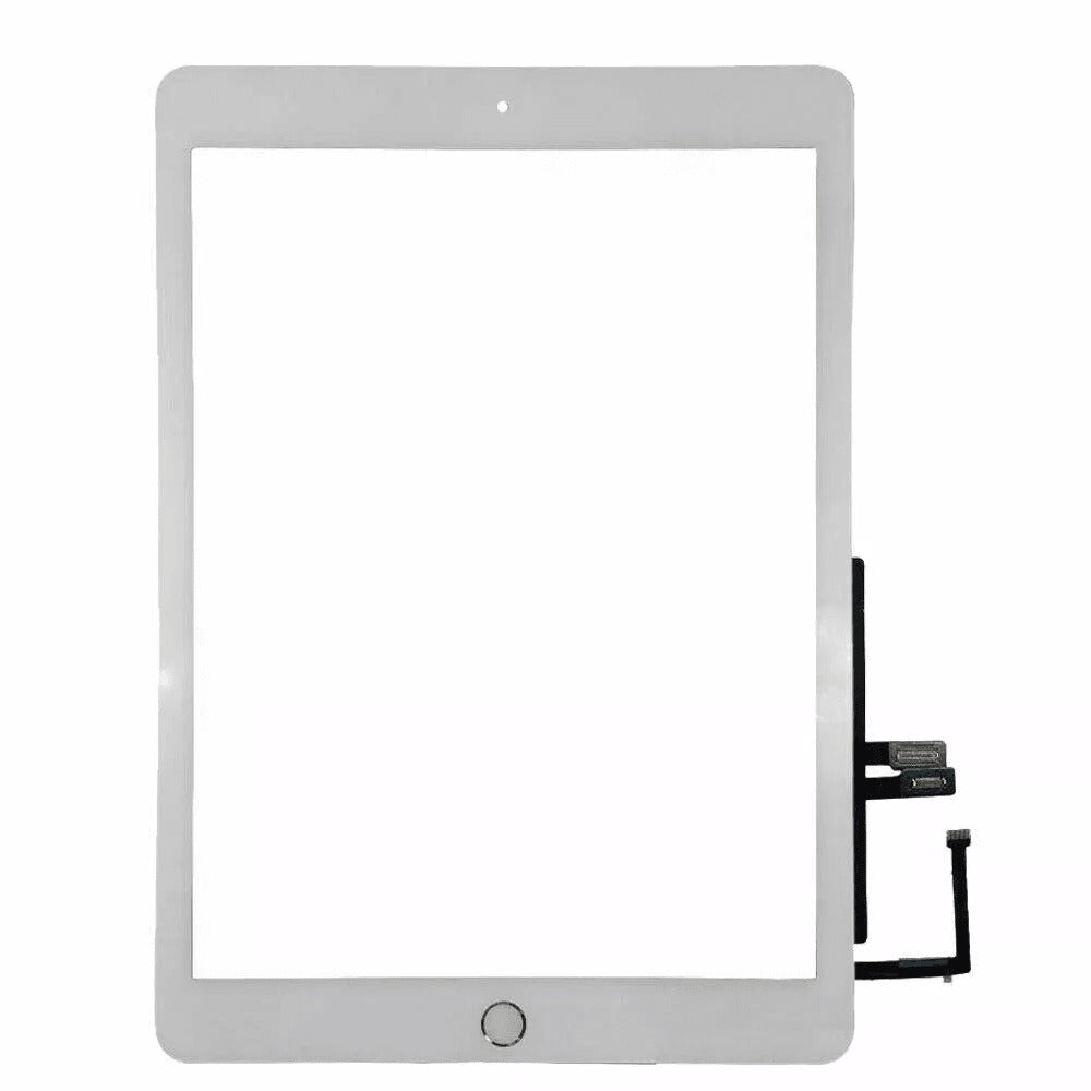 Touch Screen Digitizer Replacement compatible with Apple iPad 6th Generation, 9.7", with Home Button (No TouchID), Black and White