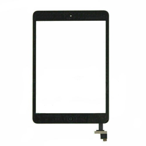 Touch Screen Digitizer Replacement compatible with iPad Mini 1 & 2, 7.9 Inch, with Home Button, Black and White