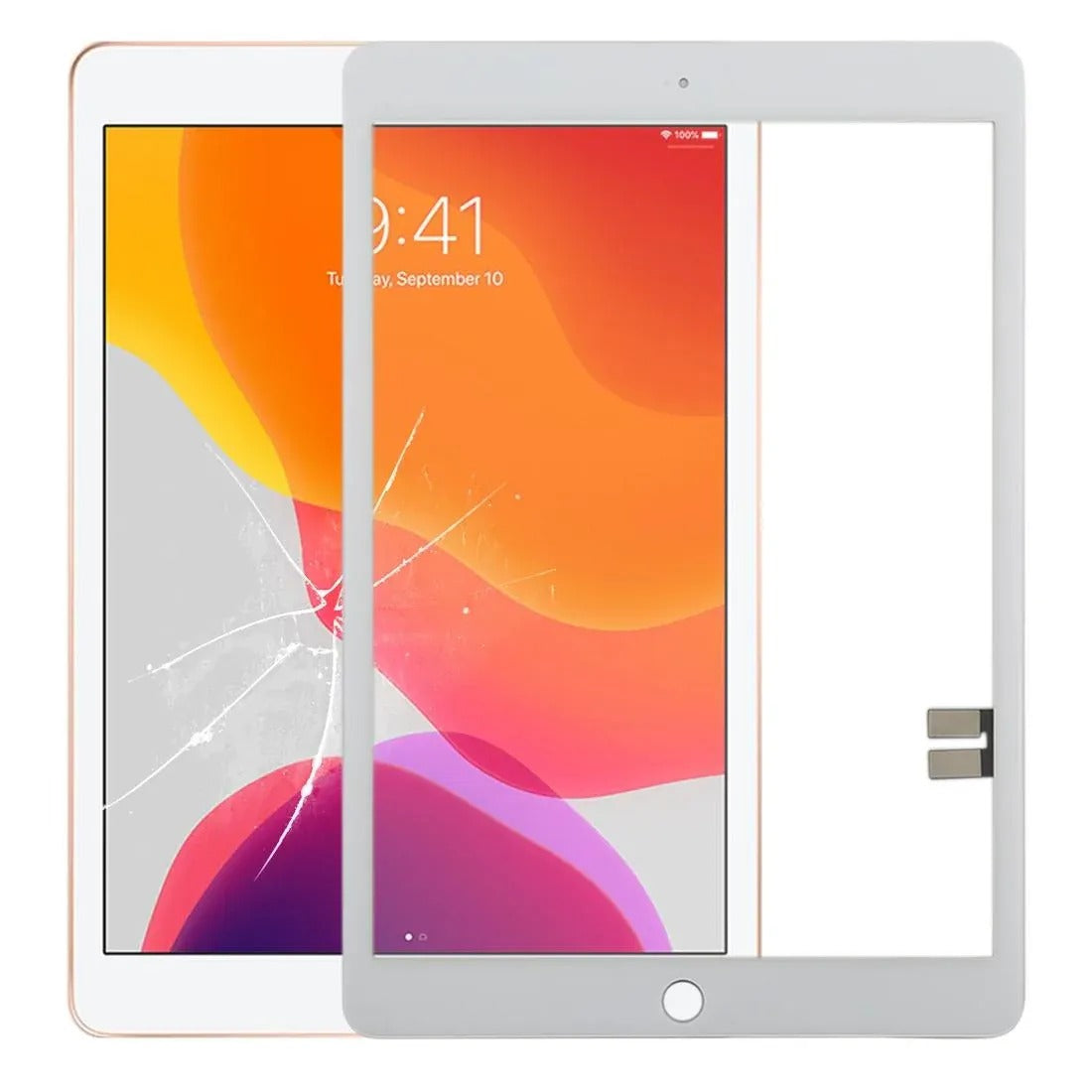 Touch Screen Digitizer Replacement for iPad 10.2", 7th, 8th, 9th Generation, Compatible with Models A2197, A2198, A2200, A2270