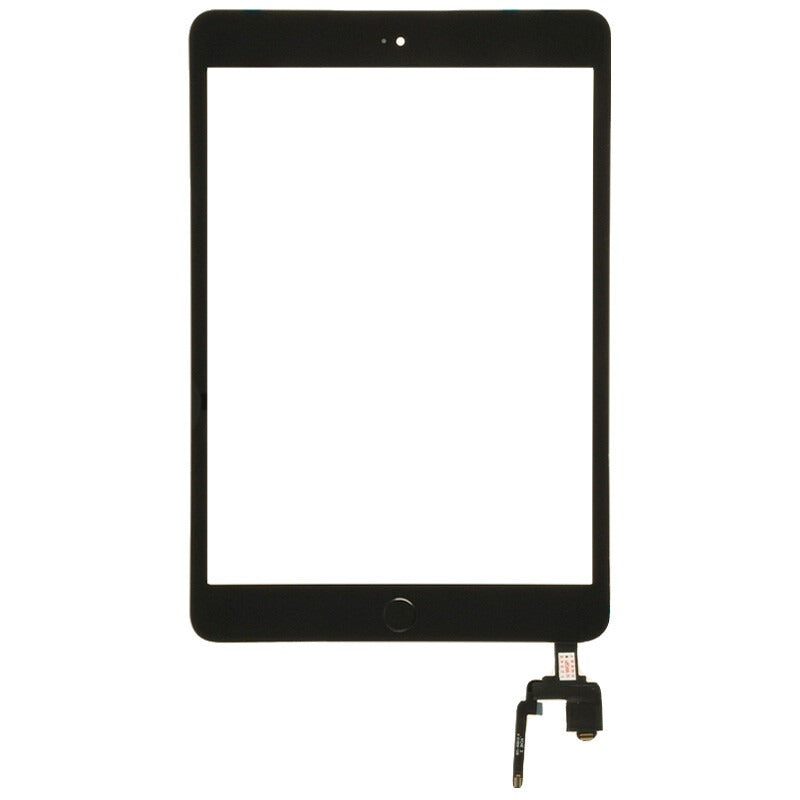 Touch Screen Digitizer Replacement compatible with iPad Mini 3, 7.9 Inch, with Home Button, No Touch ID, Black and White