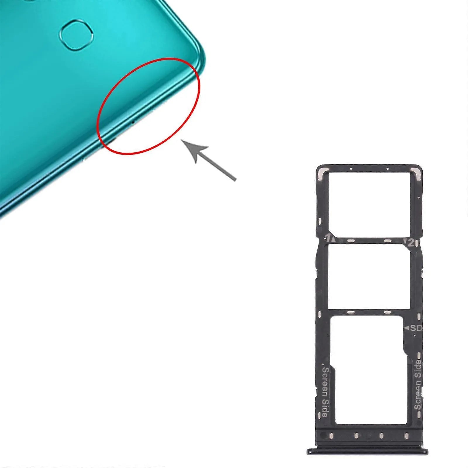 Infinix Note 7 X690B X690 SIM Card Tray + SIM Card Tray +