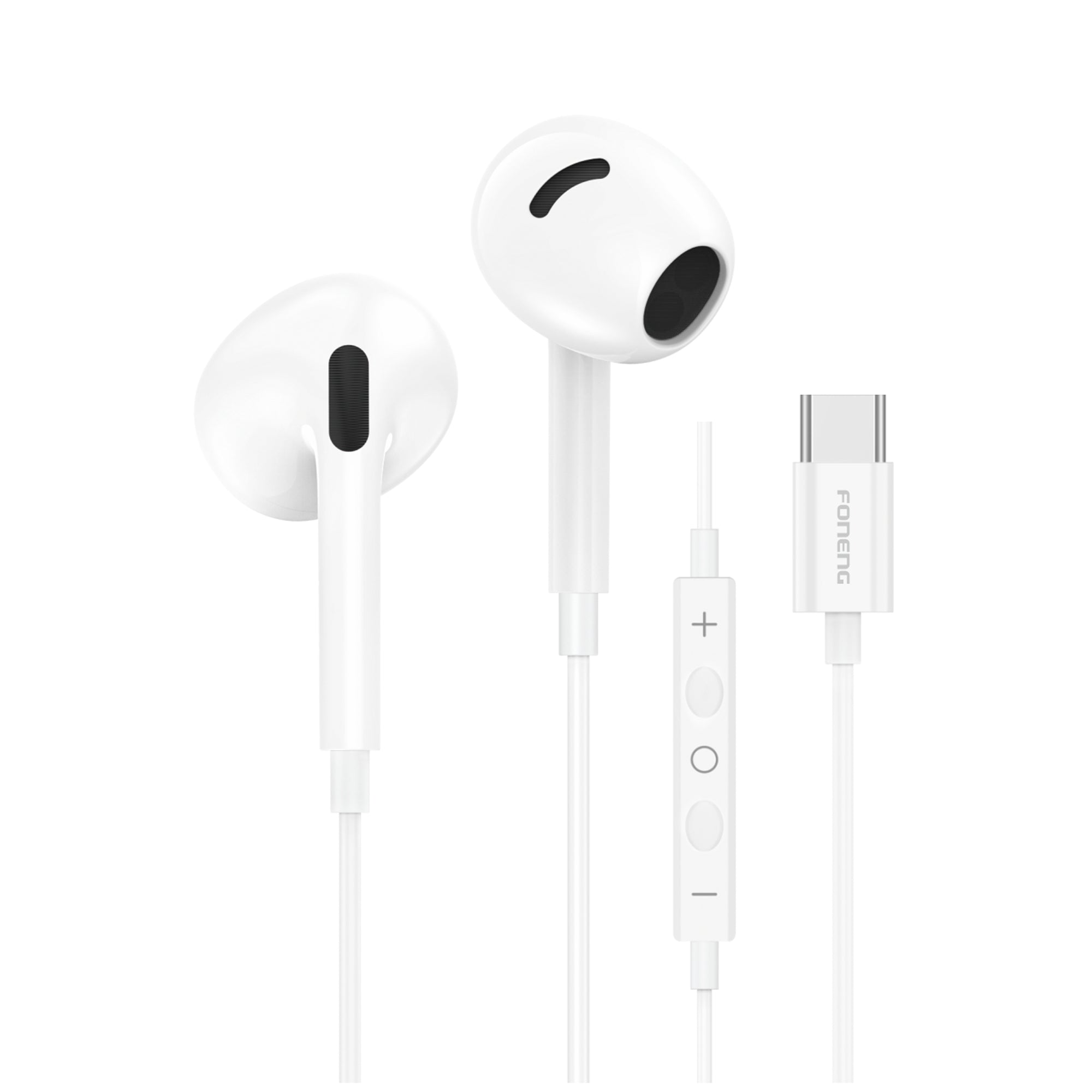 FONENG USB-C Wired Earbud Headphones Compatible with All USB-C Devices